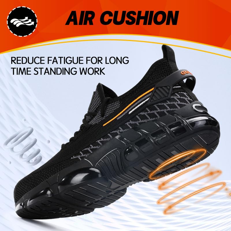QD Steel Toe Breathable Lightweight Work Sneakers