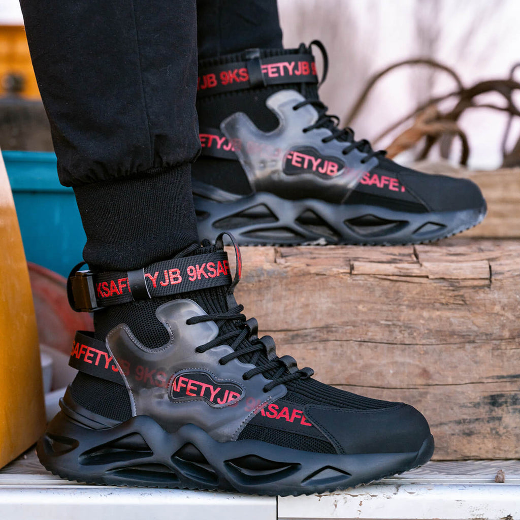 QD Comfortable Steel Toe Work Shoes