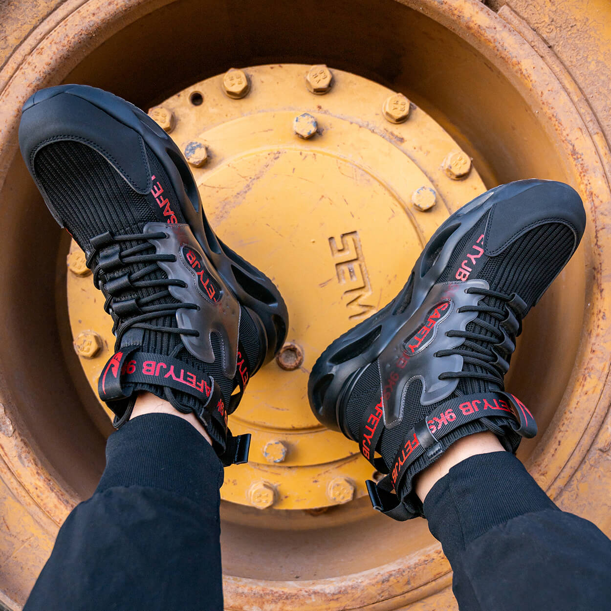 QD Comfortable Steel Toe Work Shoes