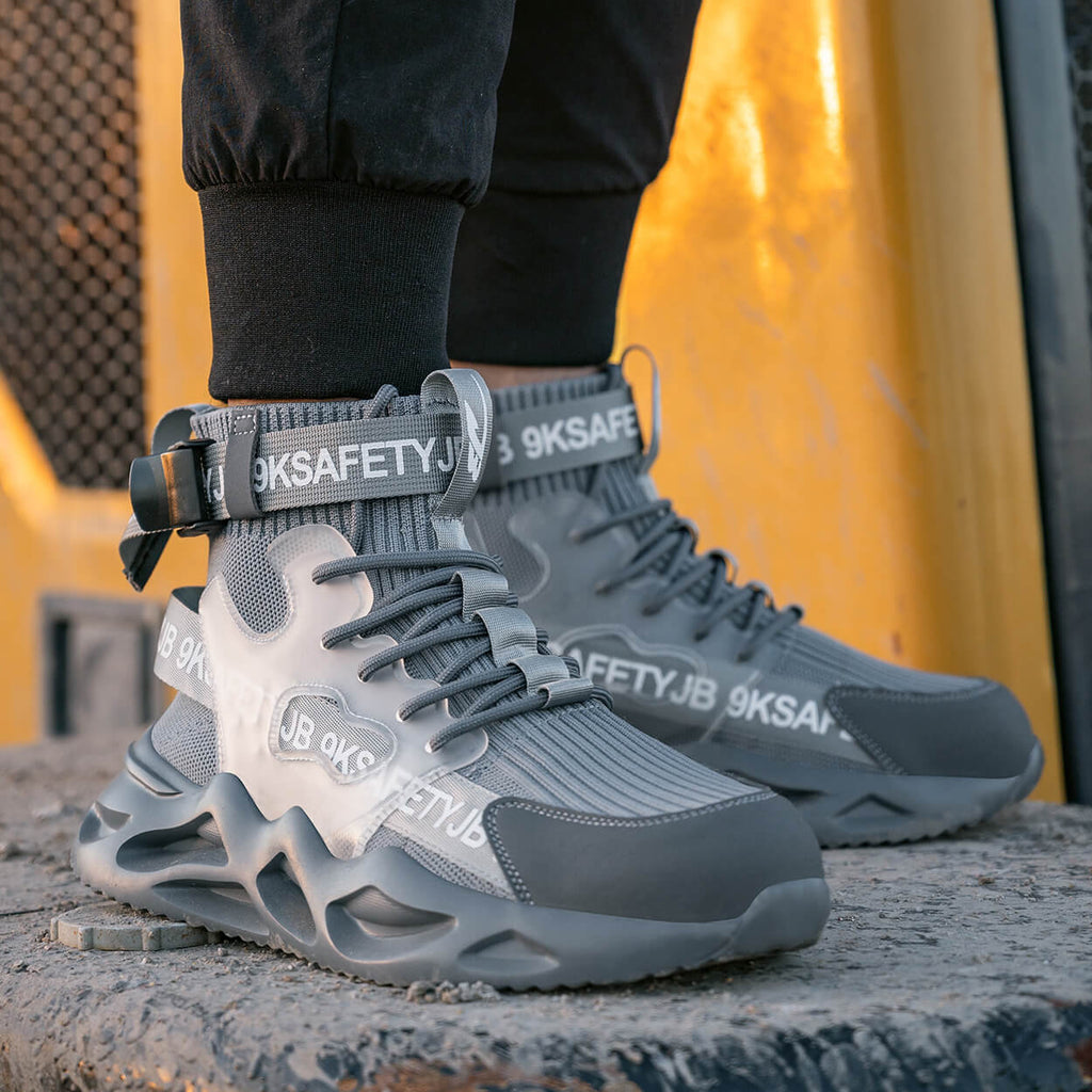 QD Comfortable Steel Toe Work Shoes