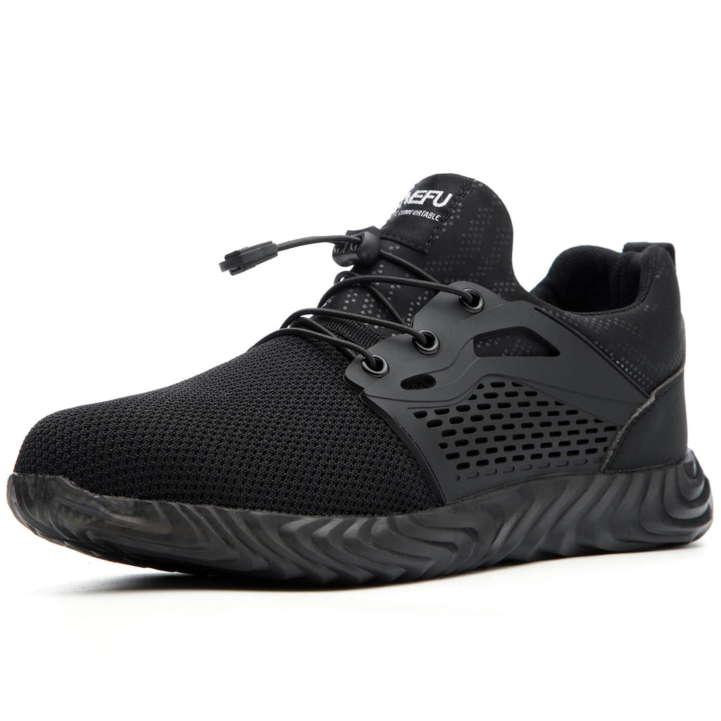 QD Breathable Non-Slip Steel Toe Safety Shoes