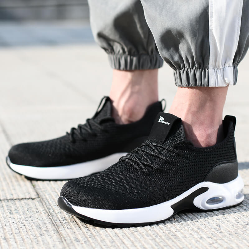 QD Steel Toe Lightweight Athletic Work Shoes