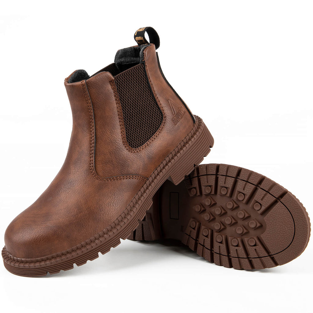 QD Waterproof Slip-On Steel Toe Boots
