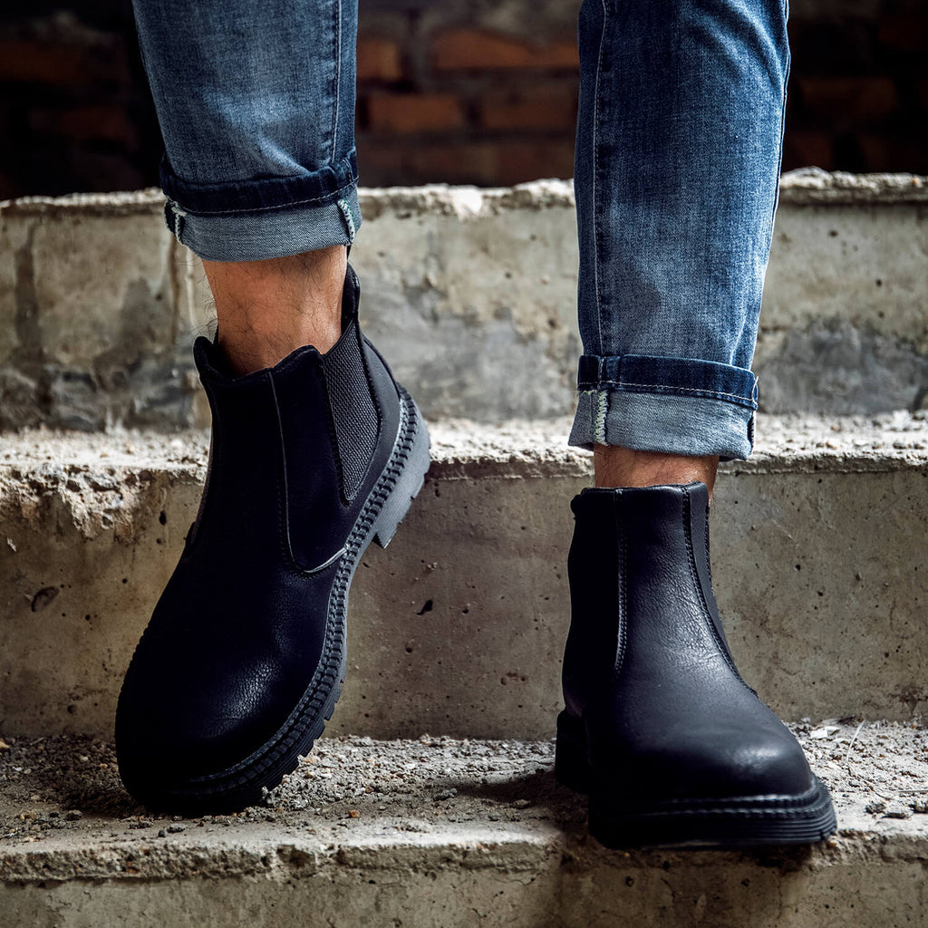 QD Waterproof Slip-On Steel Toe Boots