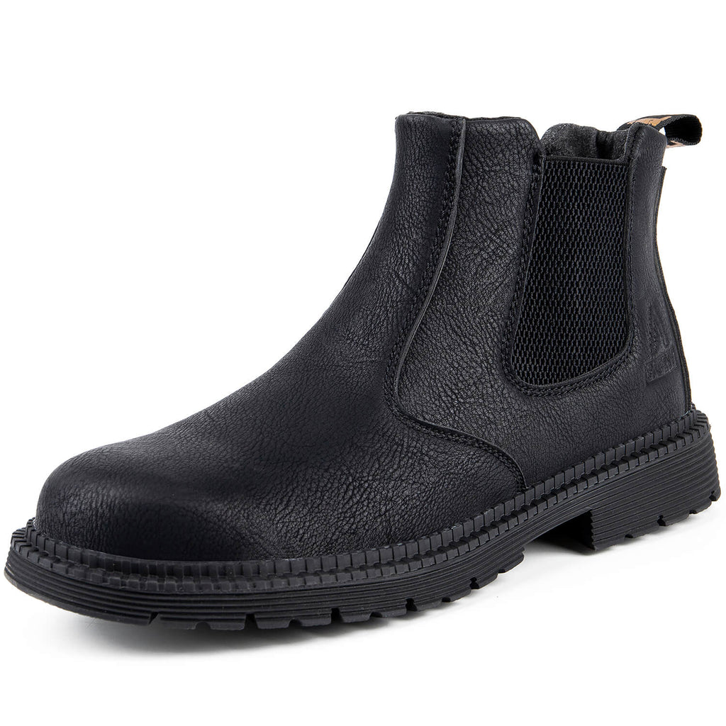 QD Waterproof Slip-On Steel Toe Boots