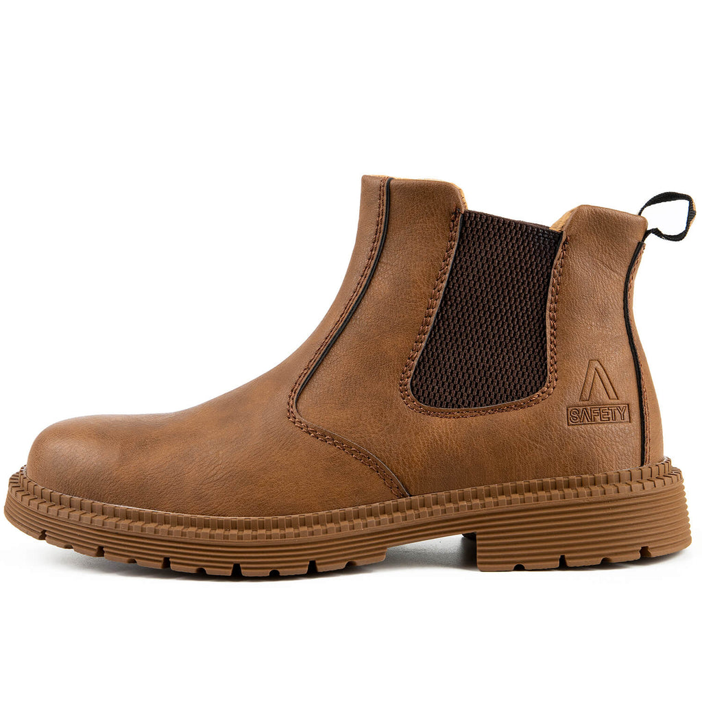 QD Waterproof Slip-On Steel Toe Boots