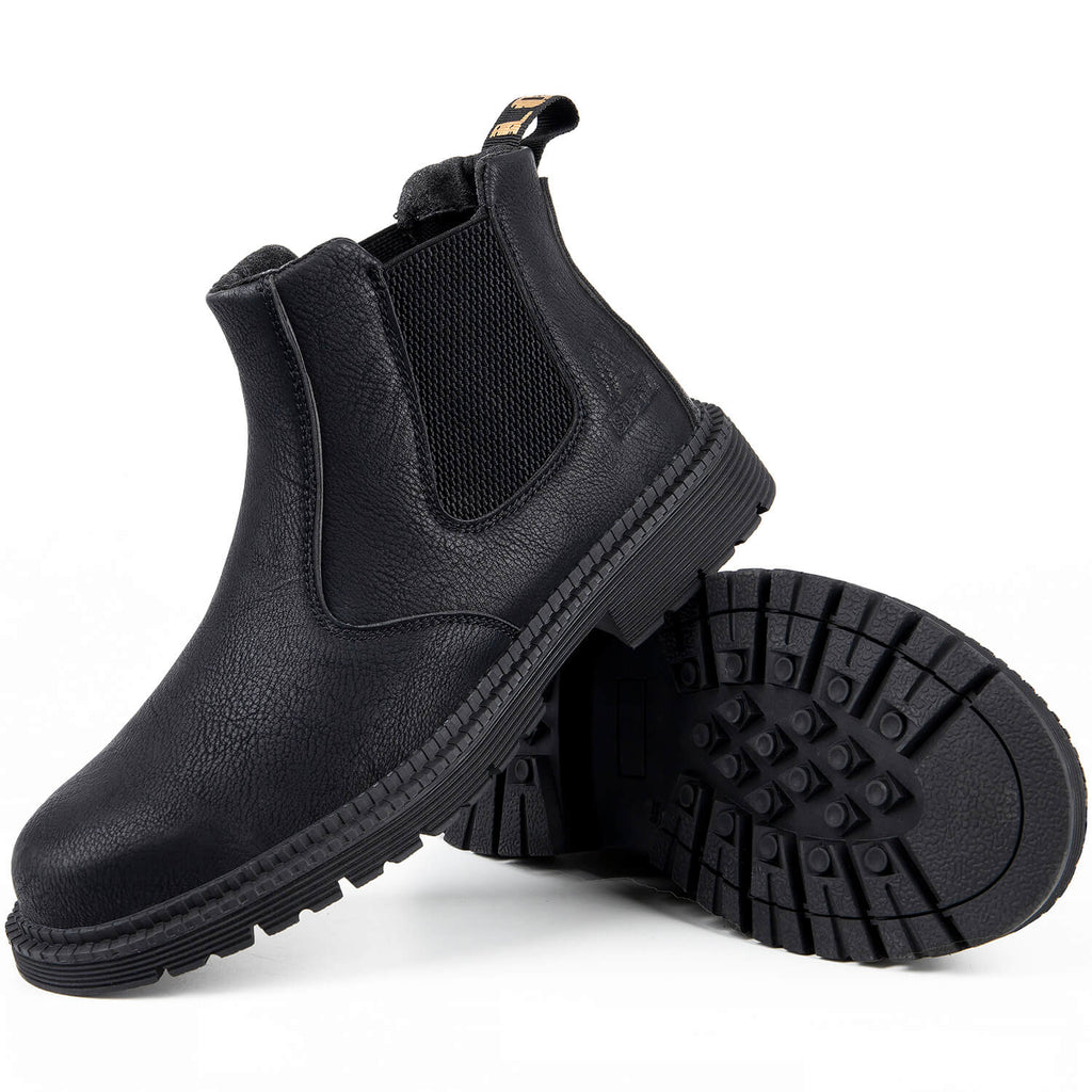 QD Waterproof Slip-On Steel Toe Boots