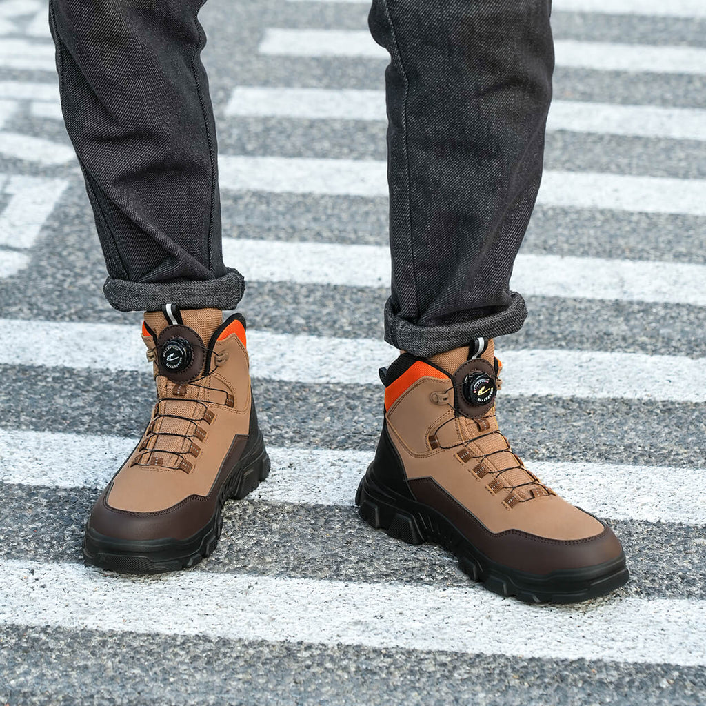 QD 6" Knob-Lacing Lightweight Steel Toe Boots