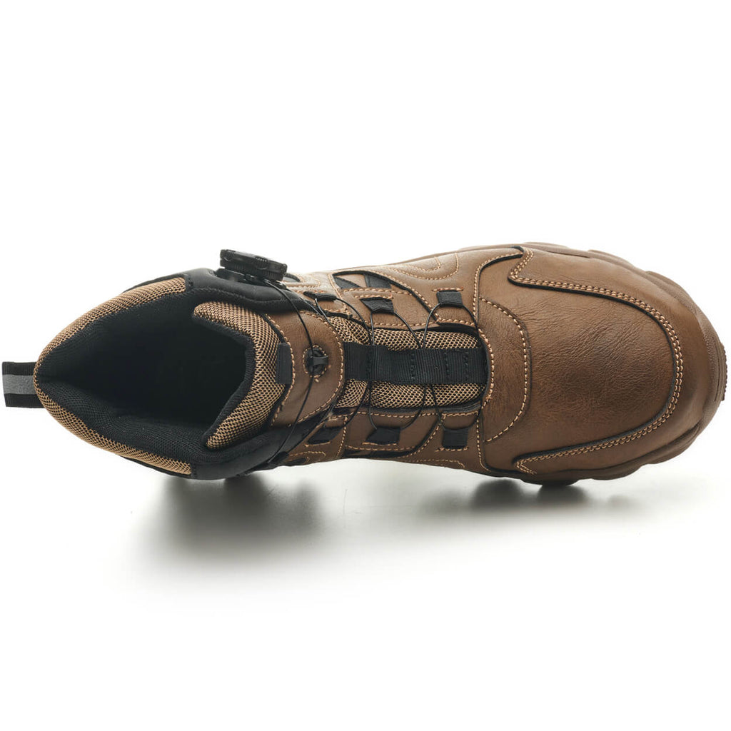 QD 6" Knob-Lacing Non-Slip Steel Toe Boots