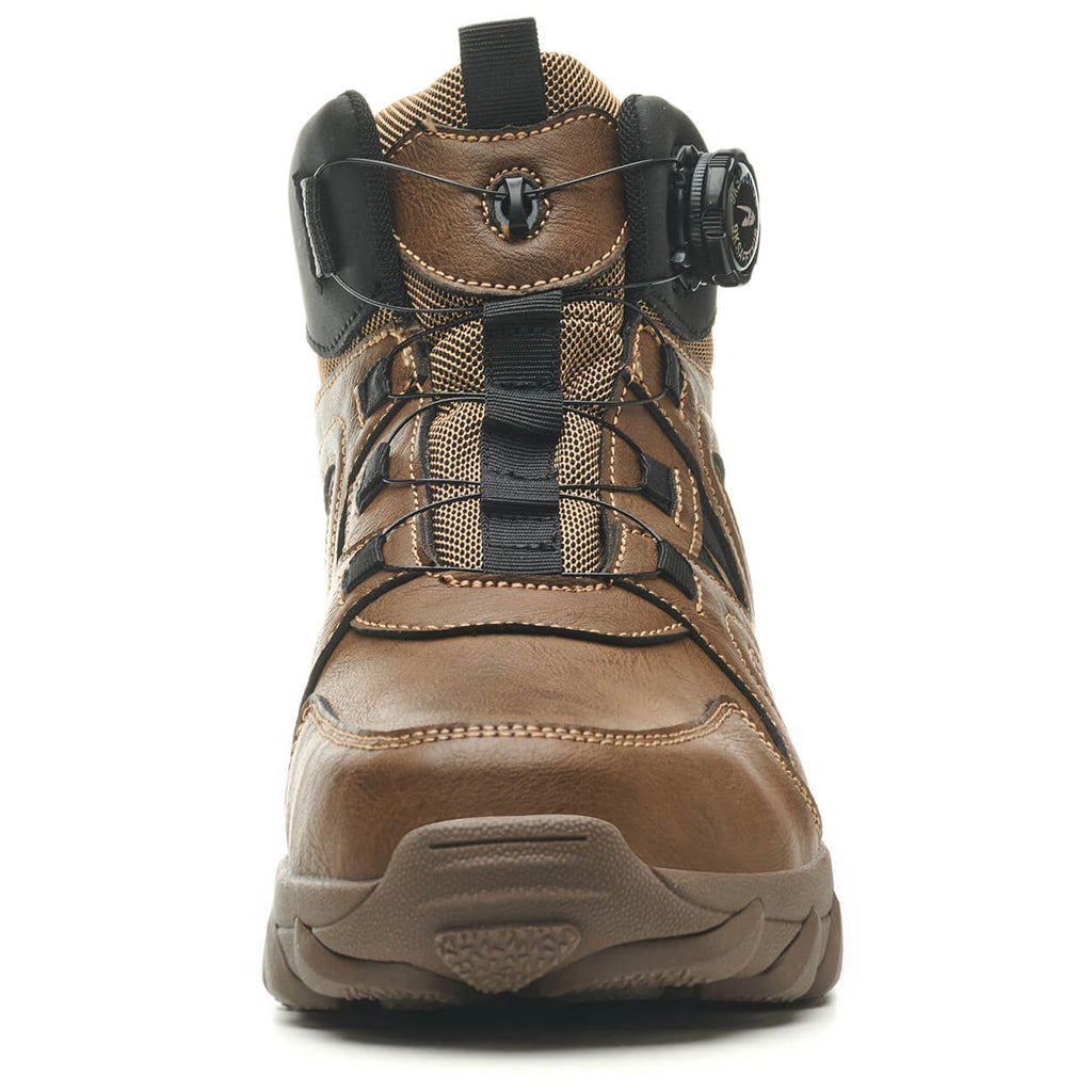 QD 6" Knob-Lacing Non-Slip Steel Toe Boots