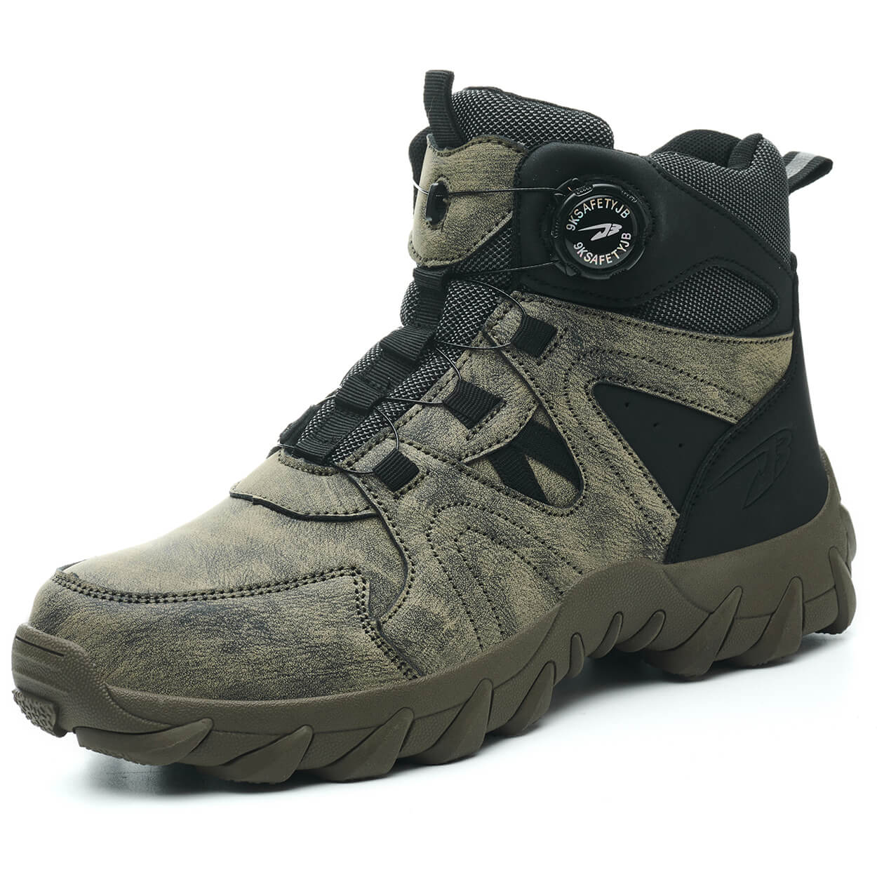 QD 6" Knob-Lacing Non-Slip Steel Toe Boots