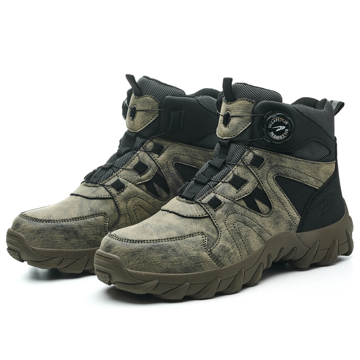 QD 6" Knob-Lacing Non-Slip Steel Toe Boots