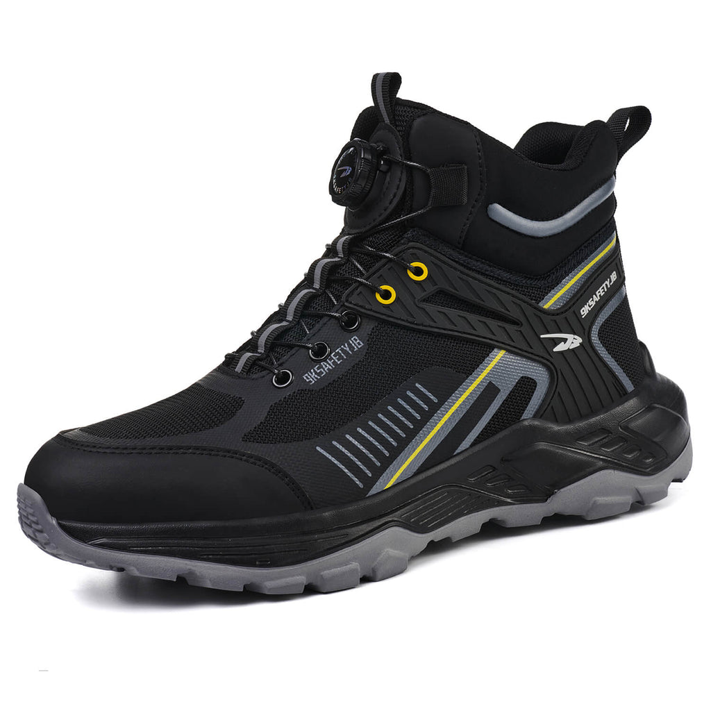 QD 6" Steel Toe Knob-Lacing Comfortable Work Boots