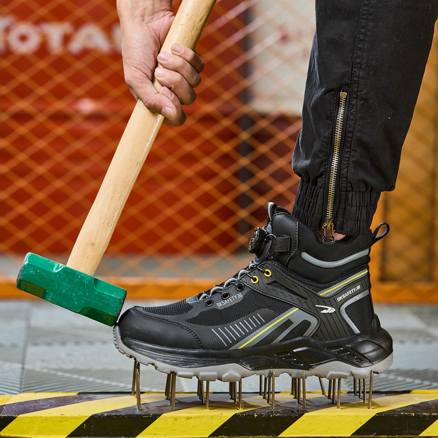 QD 6" Steel Toe Knob-Lacing Comfortable Work Boots