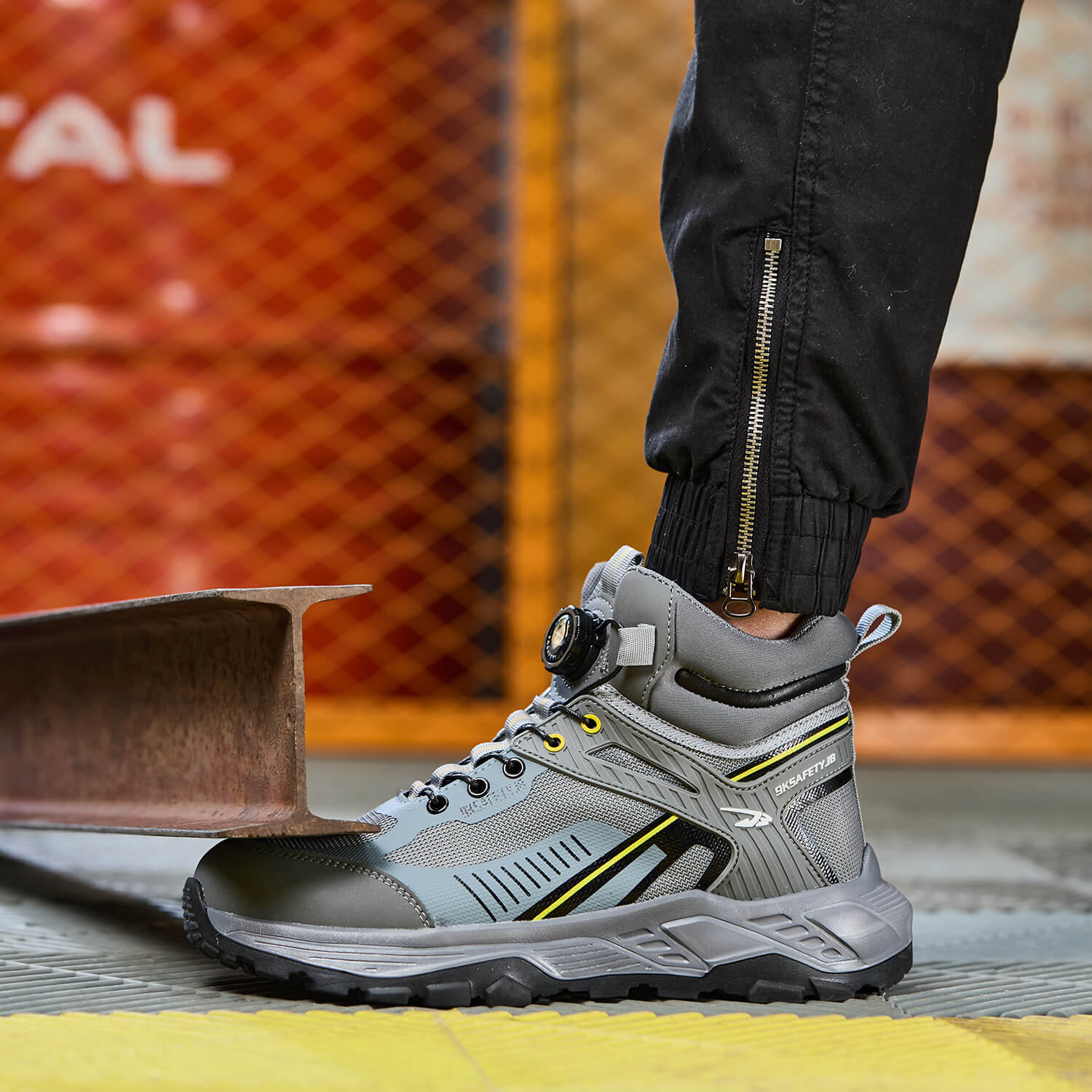 QD 6" Steel Toe Knob-Lacing Comfortable Work Boots