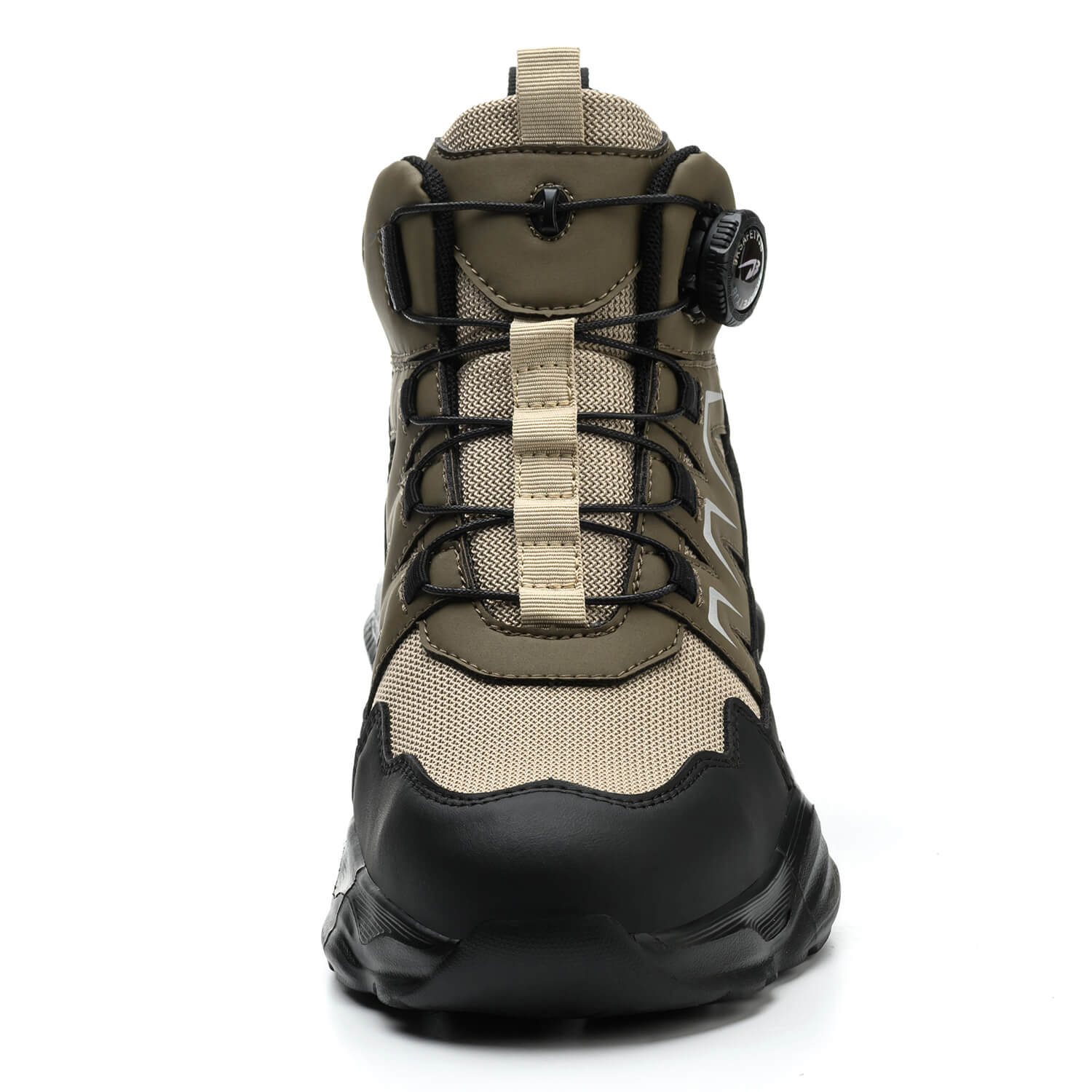 QD Steel Toe Knob-Lacing Lightweight Work Boots