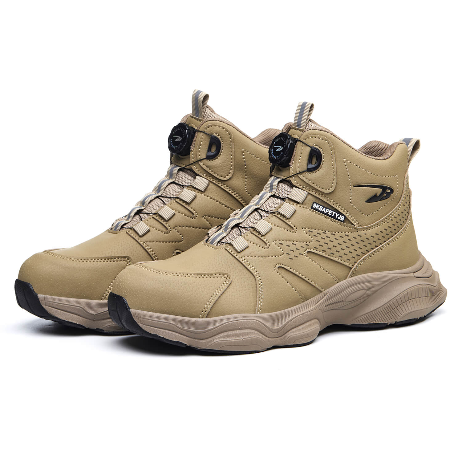 QD 6" Steel Toe Knob-Lacing Non Slip Work Boots