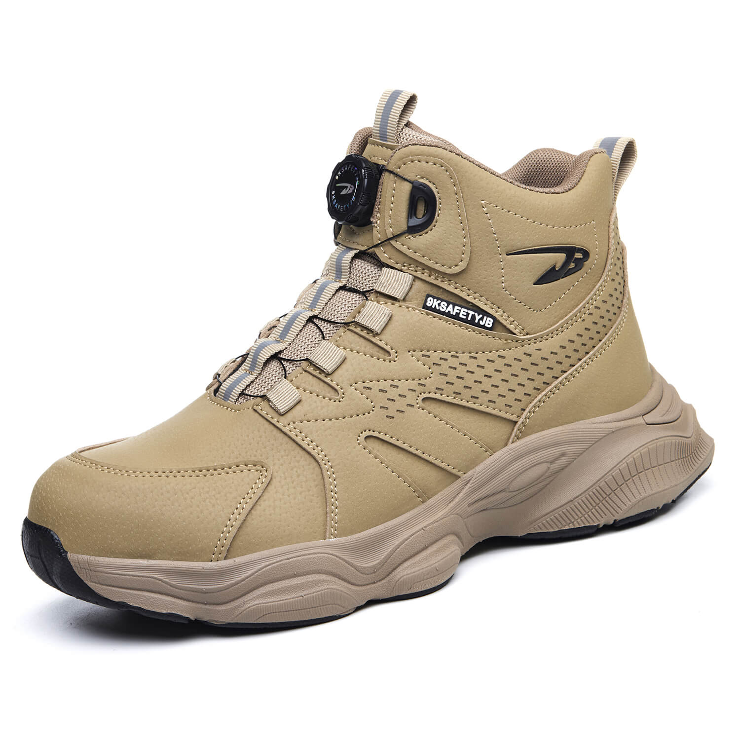 QD 6" Steel Toe Knob-Lacing Non Slip Work Boots