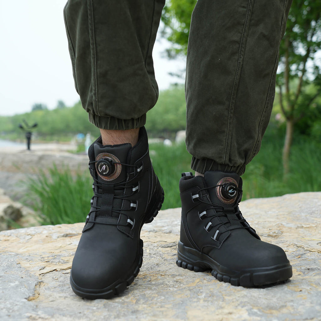 QD 6" Knob-Lacing Waterproof Steel Toe Boots