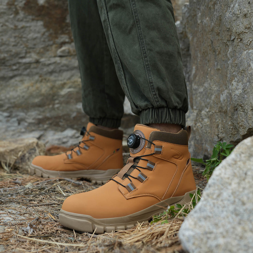 QD 6" Knob-Lacing Waterproof Steel Toe Boots