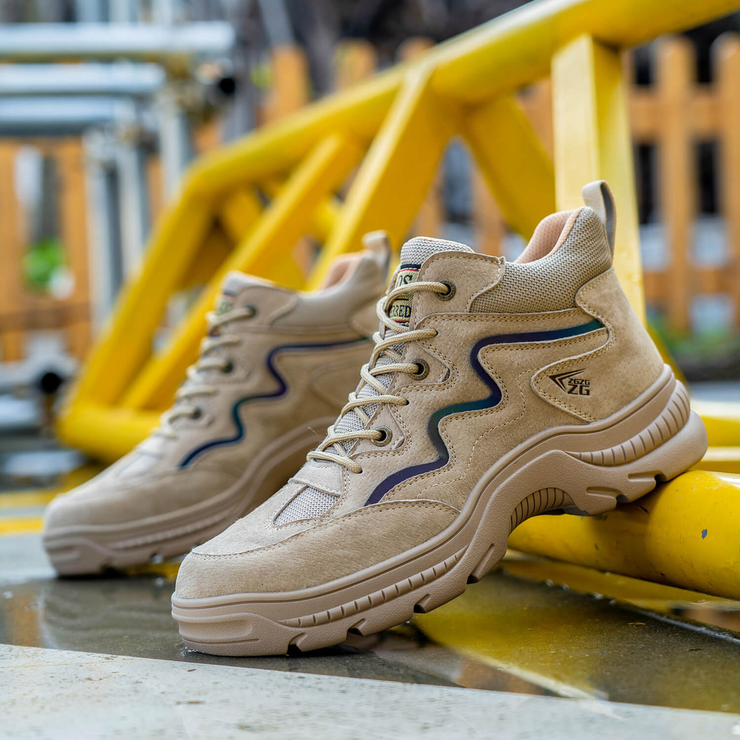 QD Comfortable Anti-Slip Steel Toe Boots