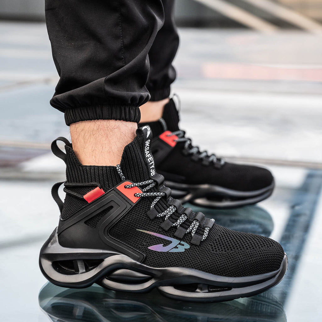 QD Comfortable High-Top Steel Toe Shoes