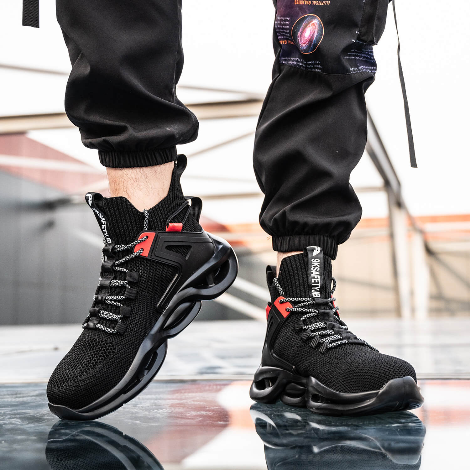 QD Comfortable High-Top Steel Toe Shoes