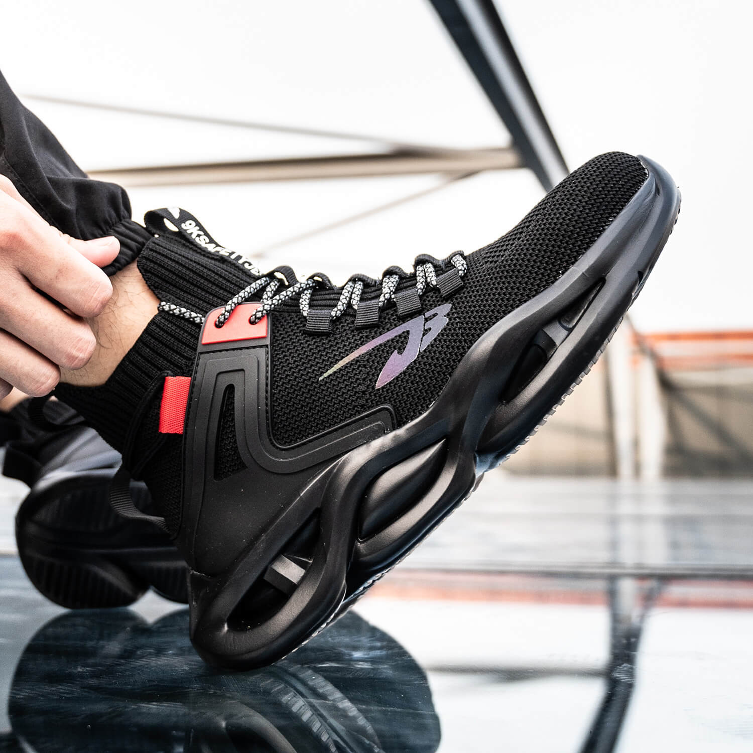 QD Comfortable High-Top Steel Toe Shoes