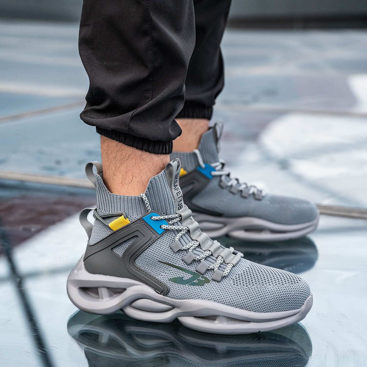 QD Comfortable High-Top Steel Toe Shoes