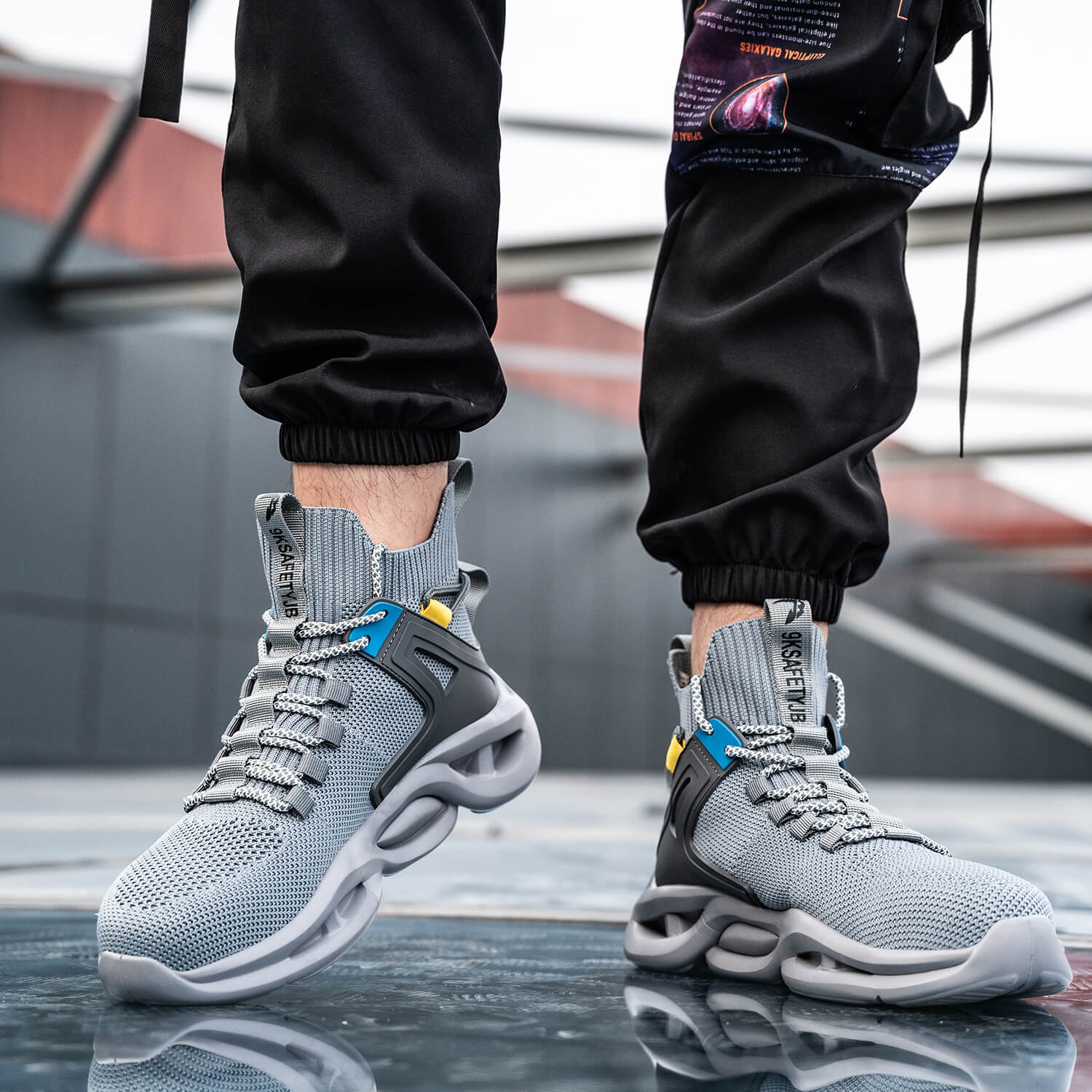 QD Comfortable High-Top Steel Toe Shoes