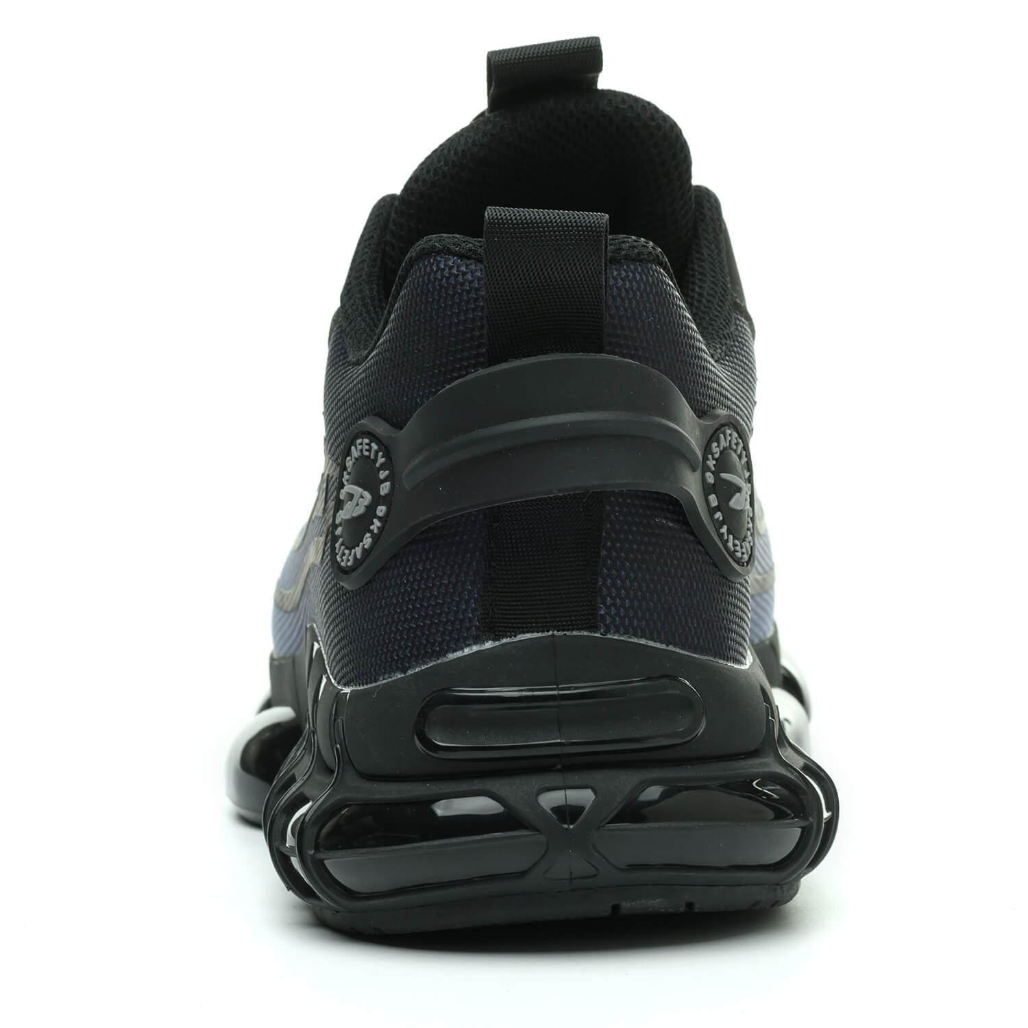 QD Steel Toe Knob Lacing Work Sneakers