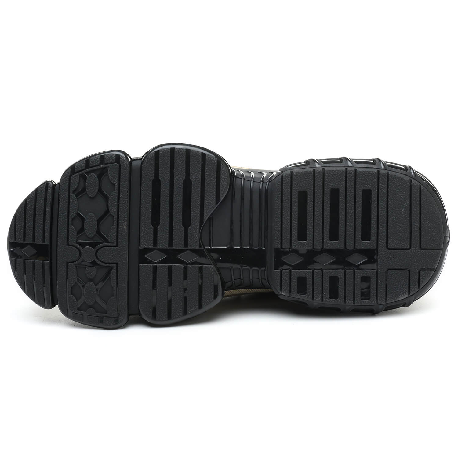 QD Steel Toe Knob Lacing Work Sneakers