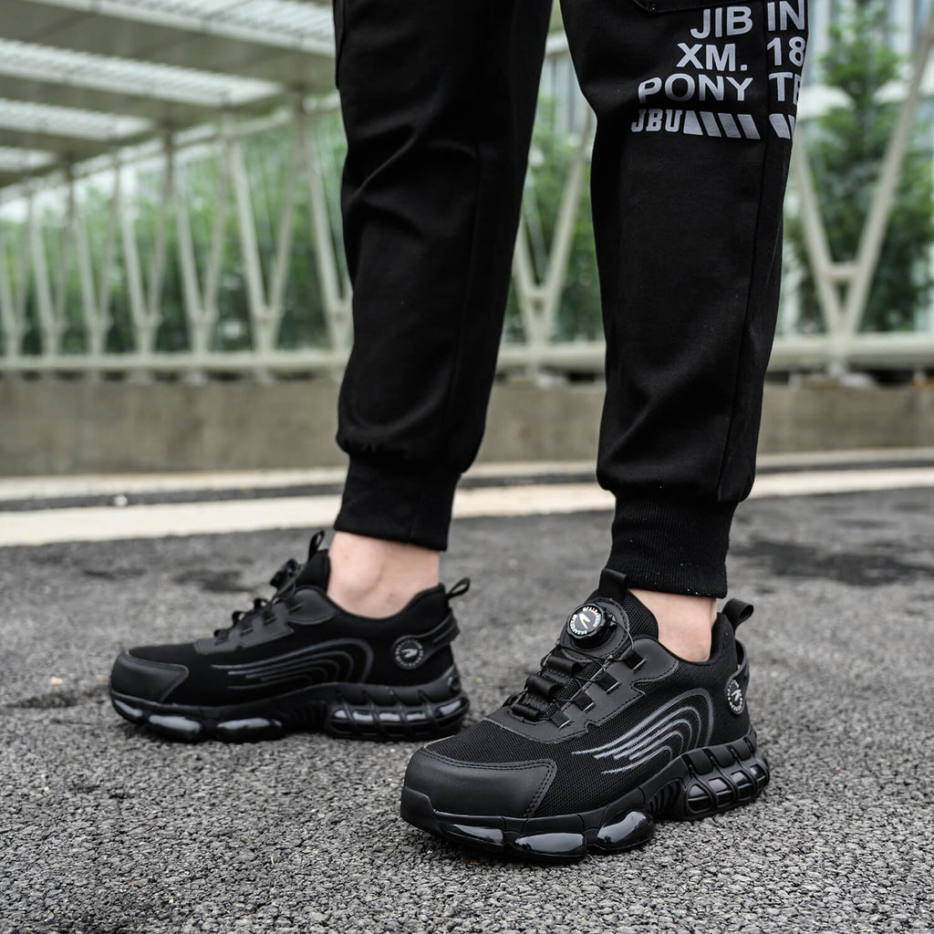 QD Knob Lacing Steel Toe Work Shoes