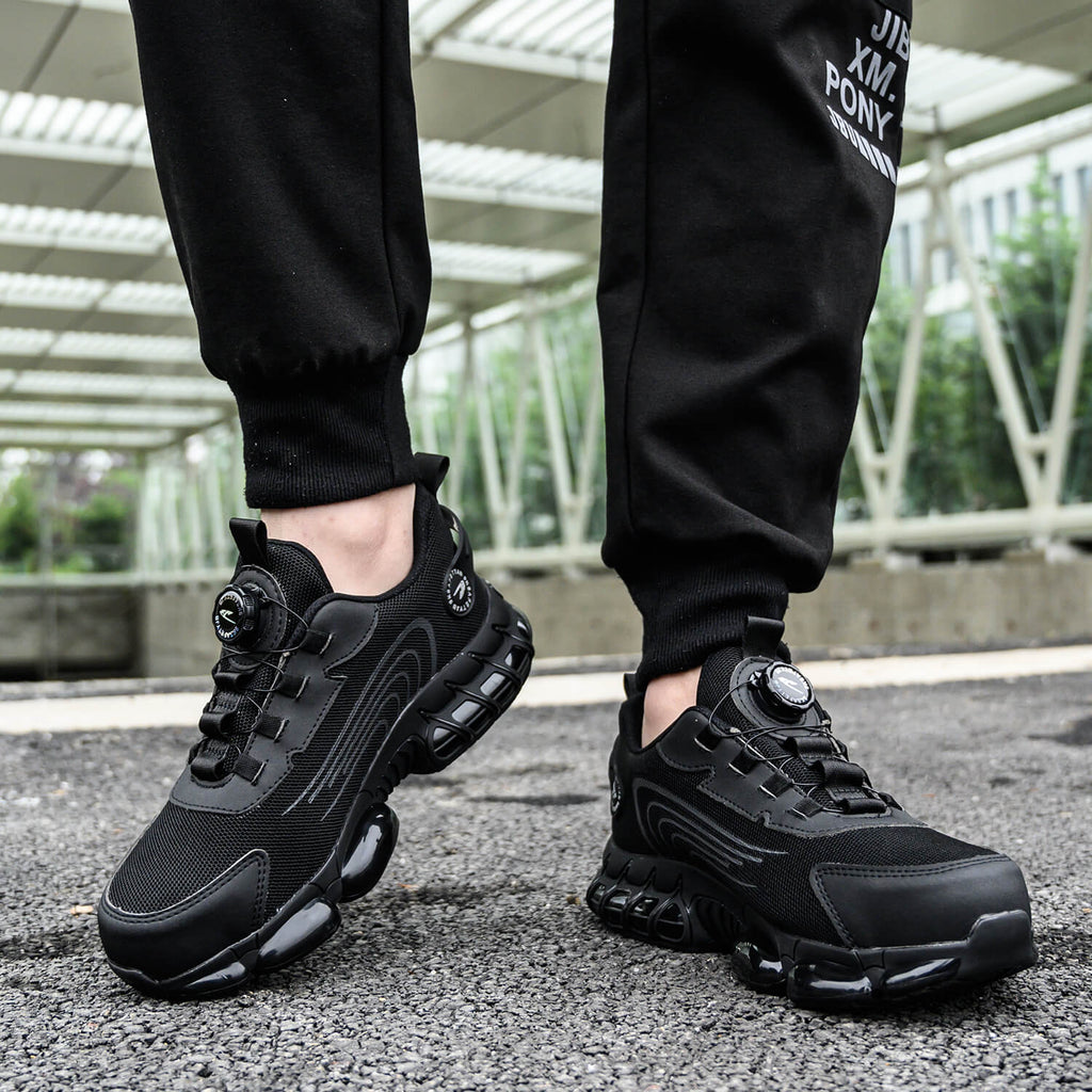 QD Knob Lacing Steel Toe Work Shoes