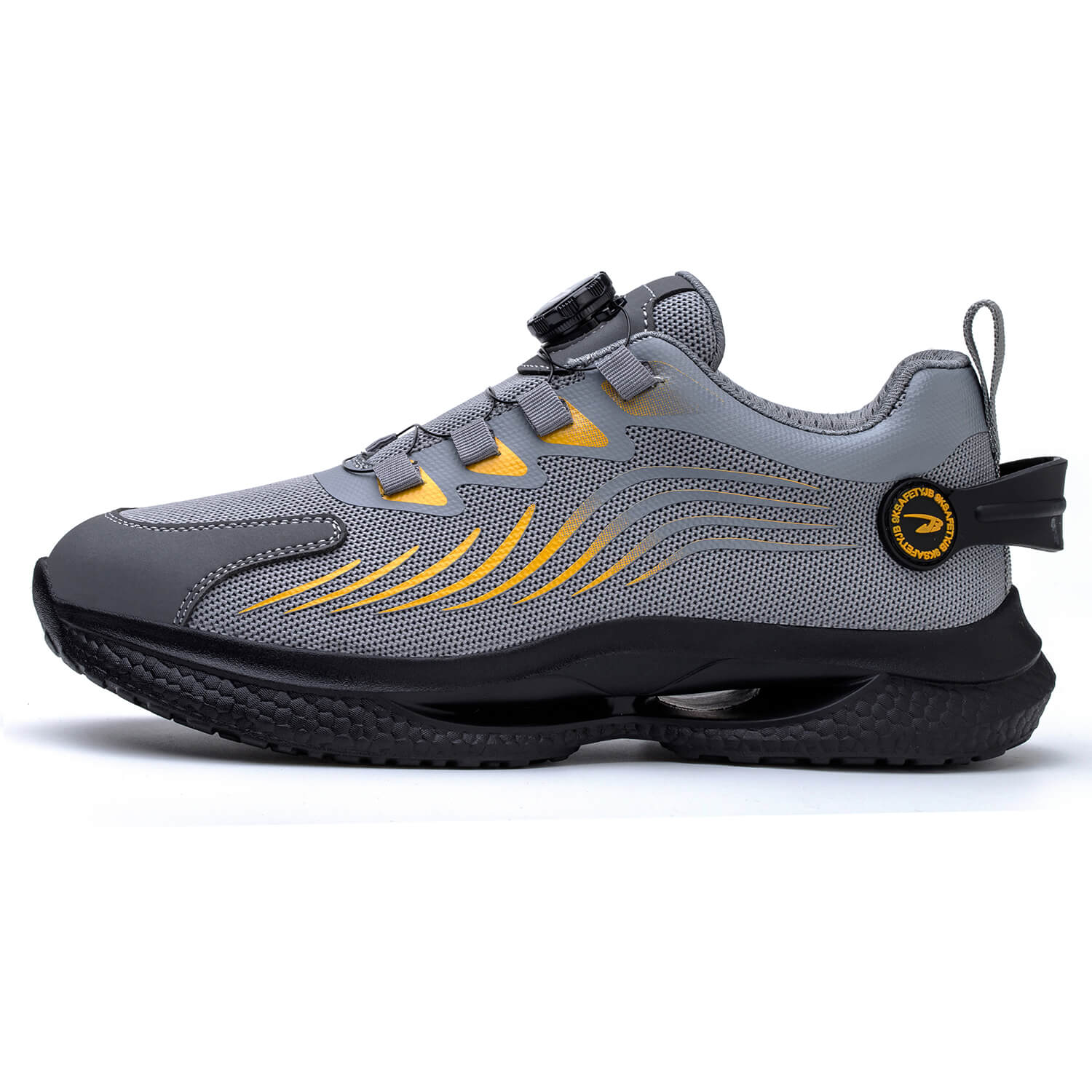 QD Knob Lacing Steel Toe Work Sneakers