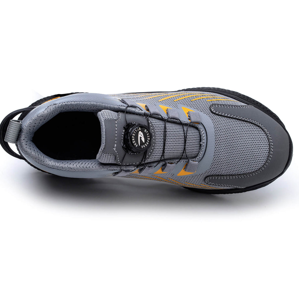 QD Knob Lacing Steel Toe Work Sneakers