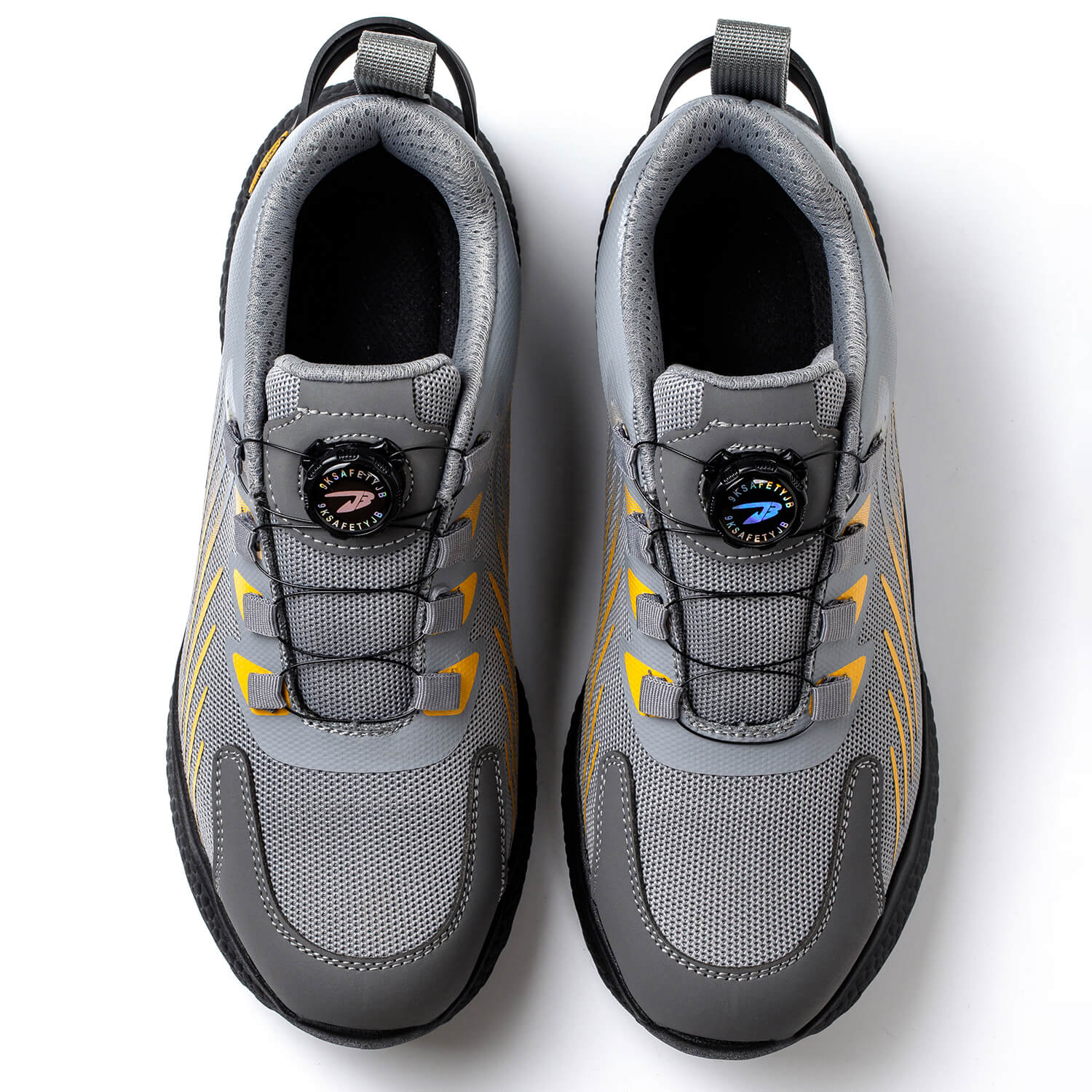 QD Knob Lacing Steel Toe Work Sneakers