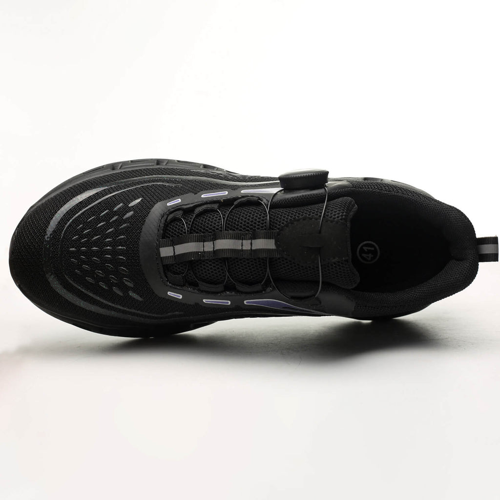 QD Knob Lacing Stylish Steel Toe Work Sneakers