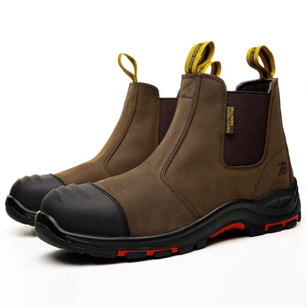 QD Men's 6" Composite Toe Slip-On Work Boots