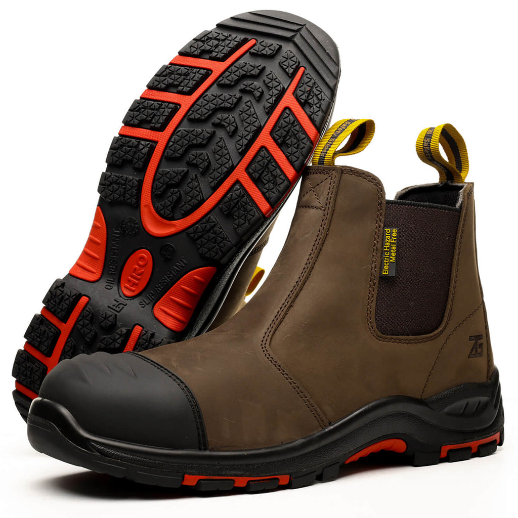 QD Men's 6" Composite Toe Slip-On Work Boots