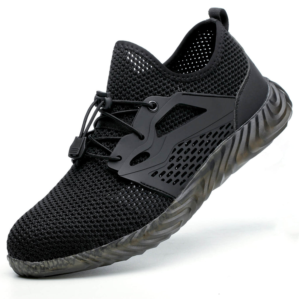 QD Breathable Slip-Resistant Steel Toe Work Shoes