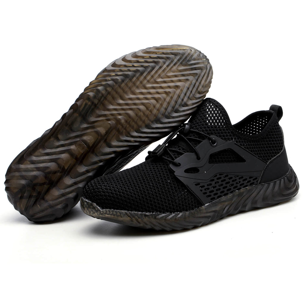 QD Breathable Slip-Resistant Steel Toe Work Shoes