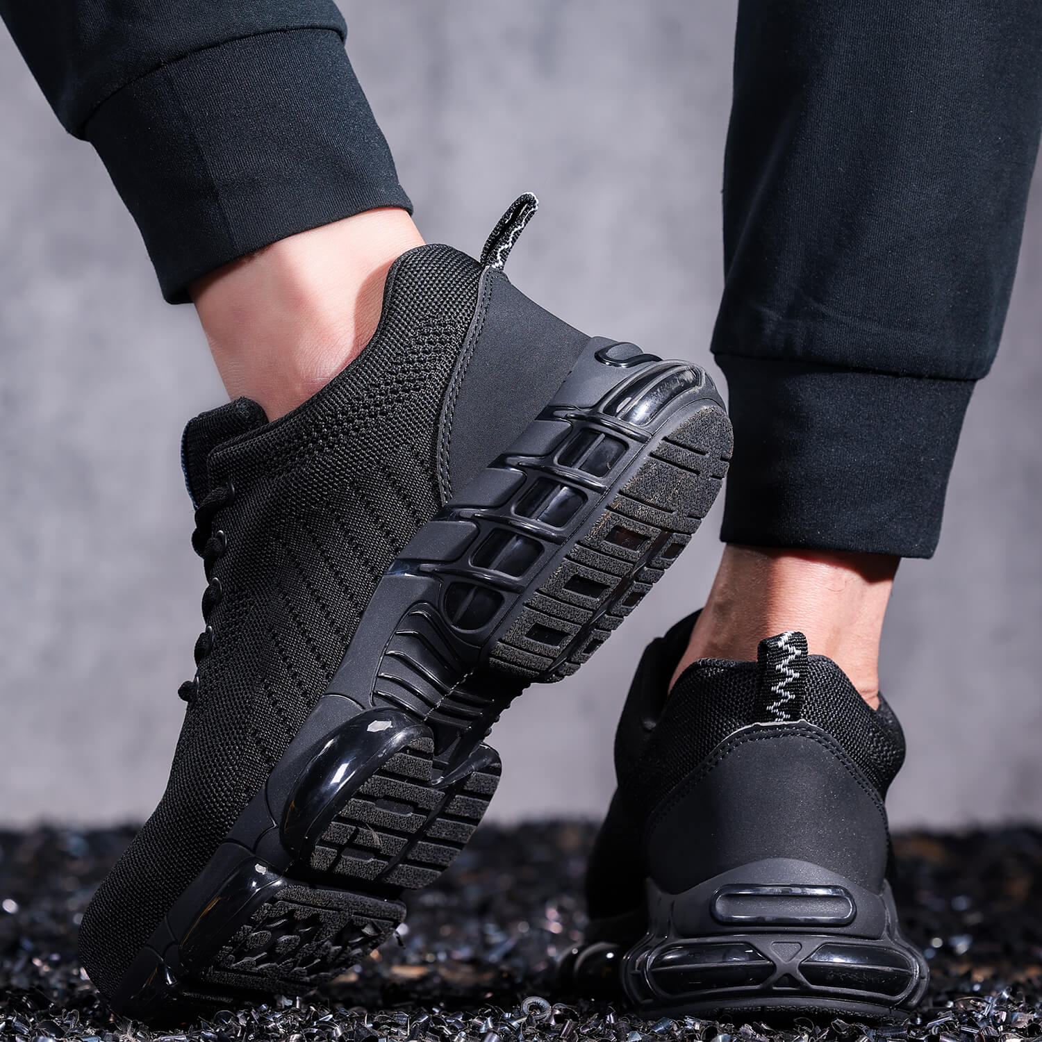 QD Steel Toe Air Cushion Work Sneakers