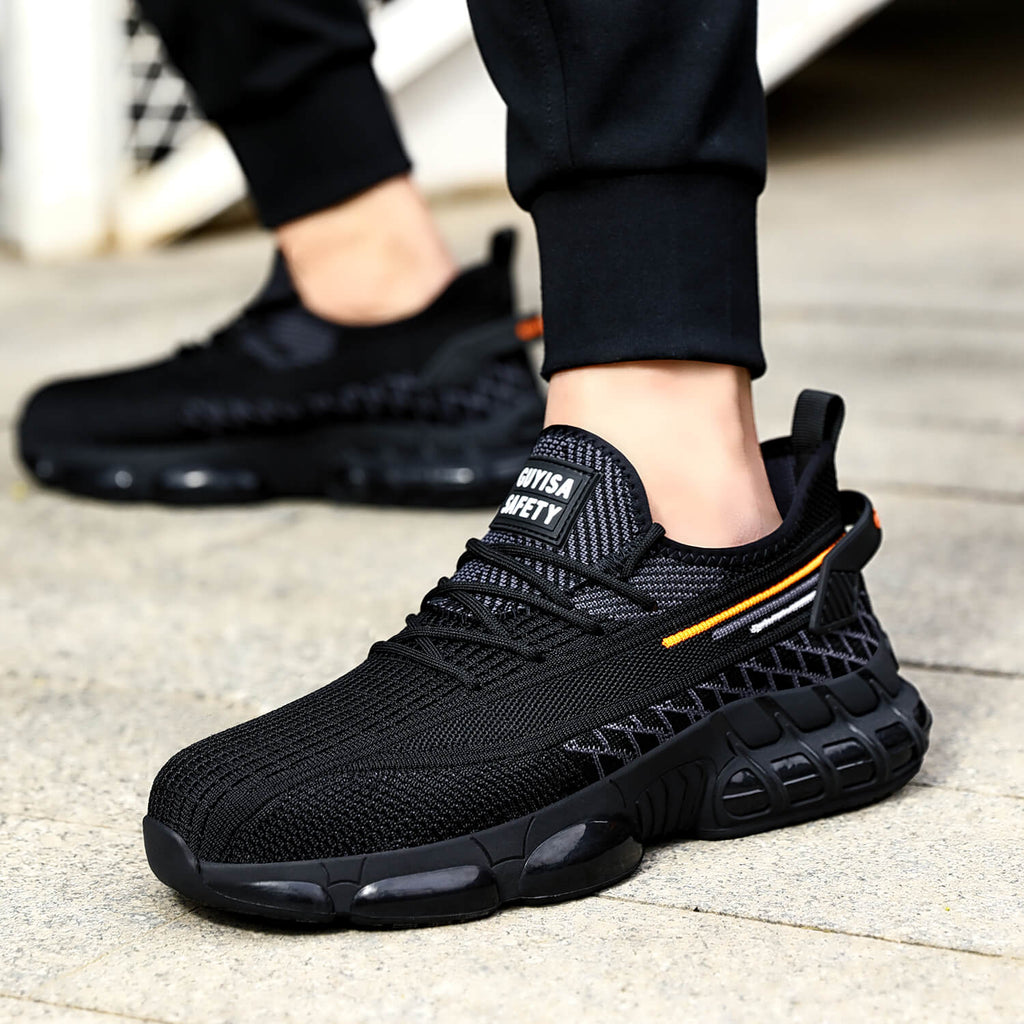 QD Steel Toe Breathable Lightweight Work Sneakers