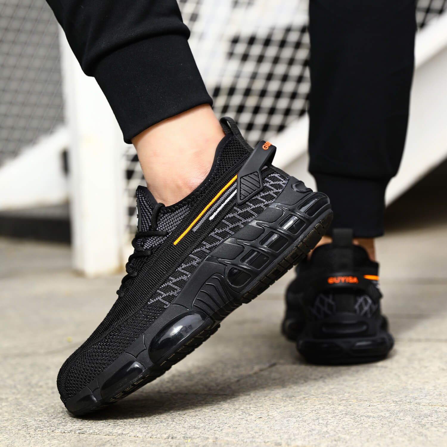 QD Steel Toe Breathable Lightweight Work Sneakers