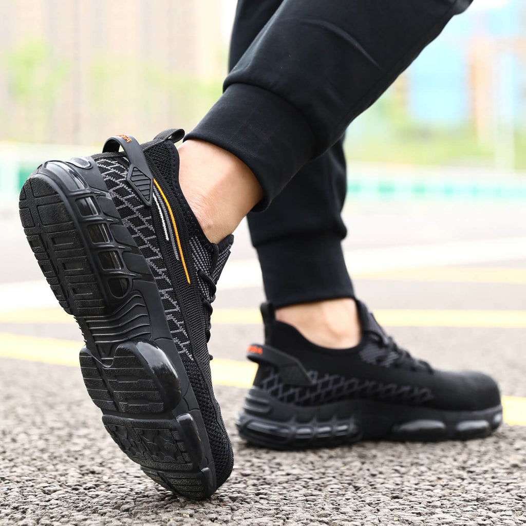 QD Steel Toe Breathable Lightweight Work Sneakers