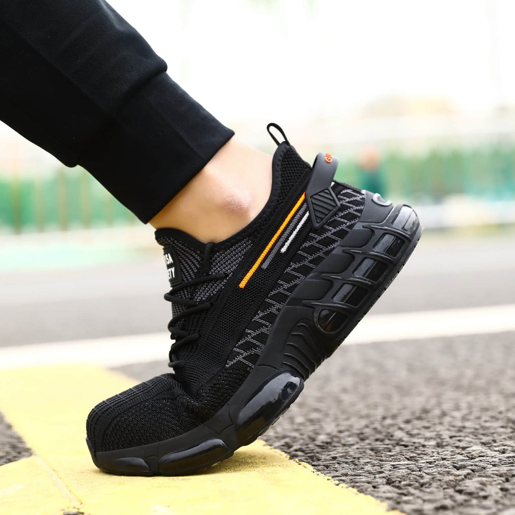 QD Steel Toe Breathable Lightweight Work Sneakers