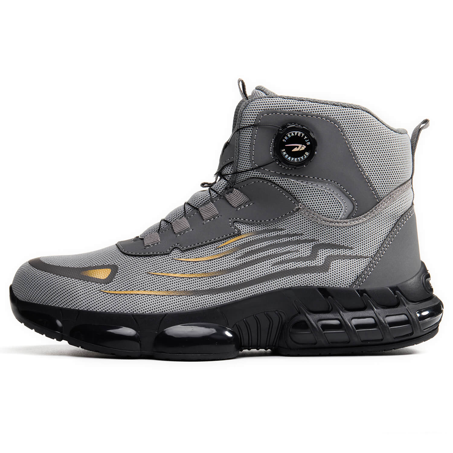 QD Steel Toe Knob-Lacing Work Safety Boots