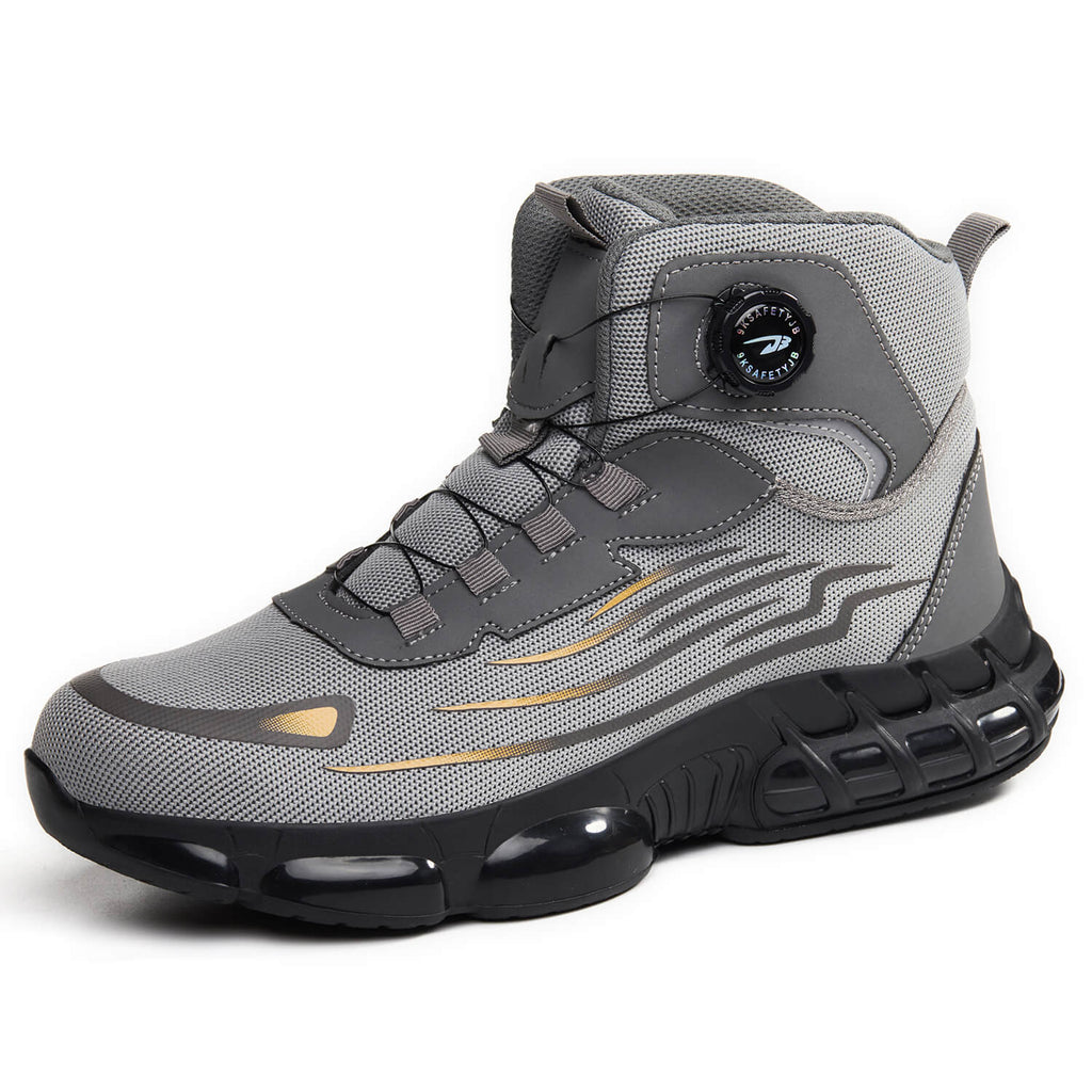 QD Steel Toe Knob-Lacing Work Safety Boots