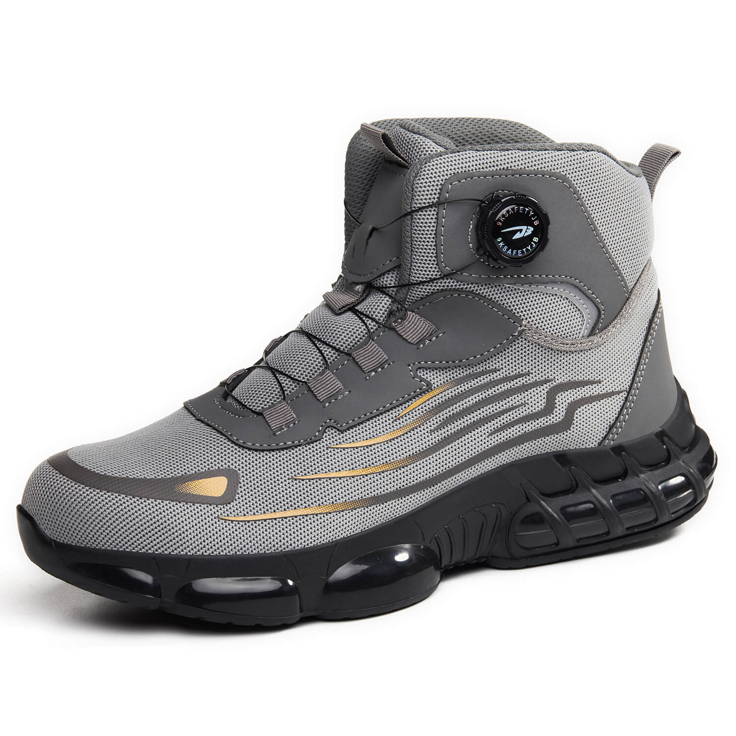 QD Steel Toe Knob-Lacing Work Safety Boots